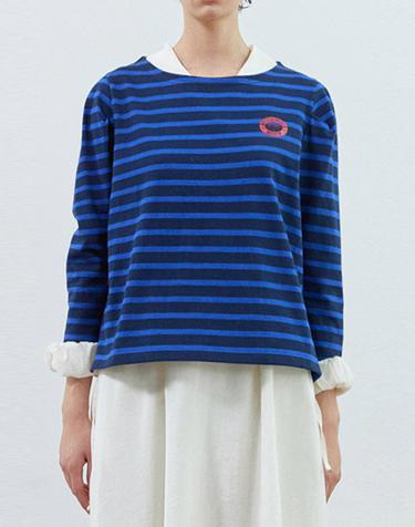 [MOMEN] Relax Stripe T- Blue_XMCALYZA22153