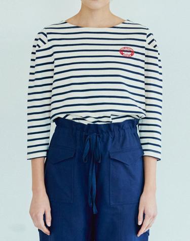 [MOMEN] Relax Stripe T- Navy_XMCALYZA22156