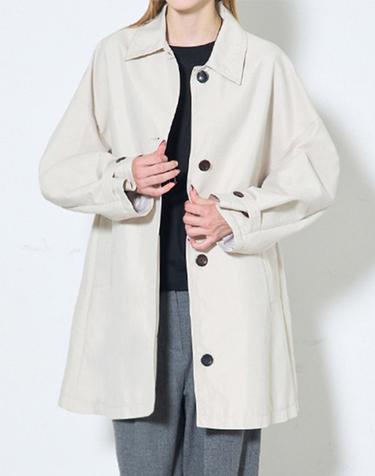 [MOMEN] Loose fit Half Trench - Beige_XMCEB3F941134