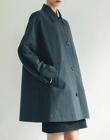[MOMEN] Loose fit Half Trench - Navy_XMCEB3F941156