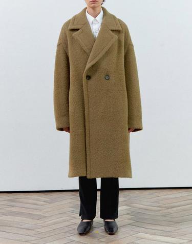 [MOMEN] Wide Lapel Overfit Coat - Khaki_XMPELYWC21144
