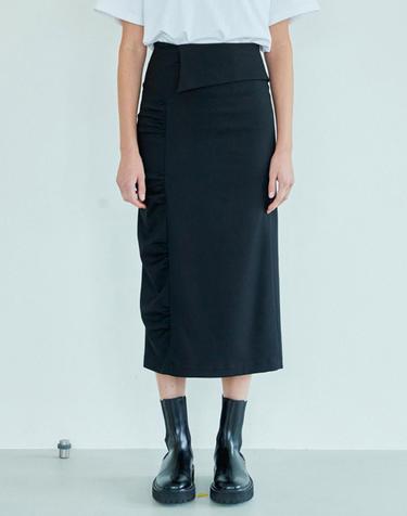 [MOMEN] Black Chic Pencil Skirt- Black _XMTDKYFB41106