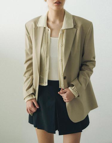 [MOMEN] Cool Breeze Jacket - Beige_XMBGA3S441134
