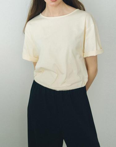 [MOMEN] Tailoring T- shirts - Cream_XMCAS3M611131