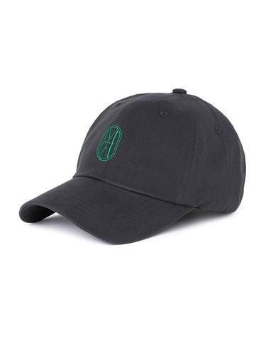 [MOMEN] Double M Logo Ball Cap - Charcoal_XMCXEYXA41105