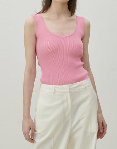 [MOMEN] 2way Knit Top - Pink_XMTBN3S421112