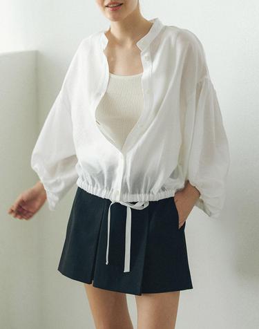 [MOMEN] Chic Blouse - Ivory_XMTNL3S421102