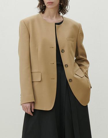 [MOMEN] Riviera Round Neck Jacket - Camel_XMPGA3S311135
