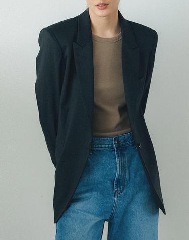 [MOMEN] Summer Linen Jacket - Black_XMTFU3S451106