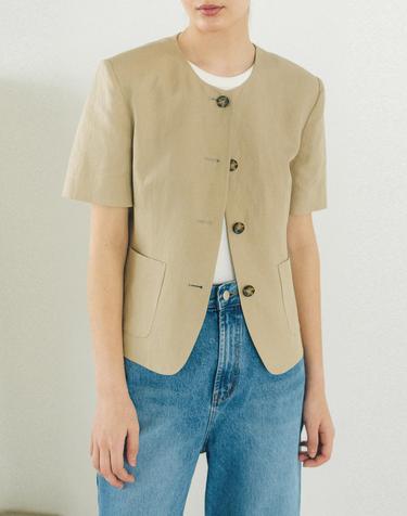 [MOMEN] Riviera Summer Jacket - Beige_XMTGA3S511134