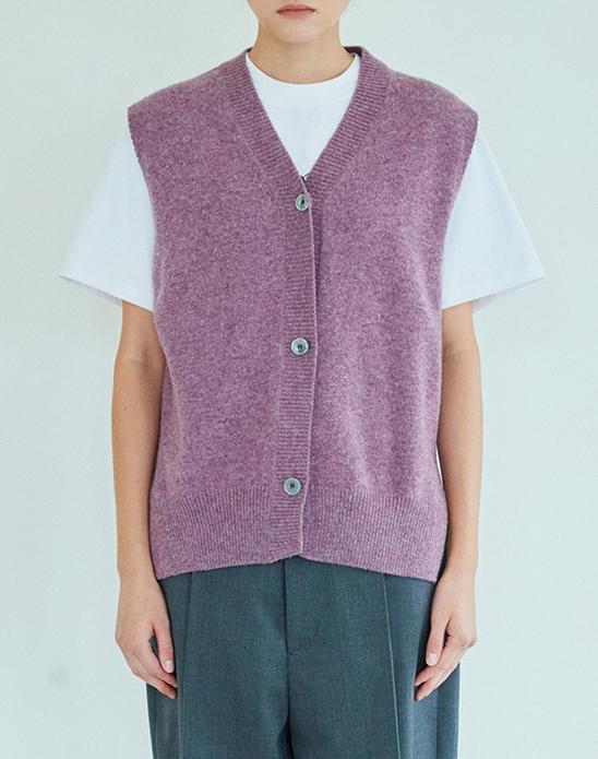 [MOMEN] Every Moment Knit Vest - Purple_XMCBVYZA41163