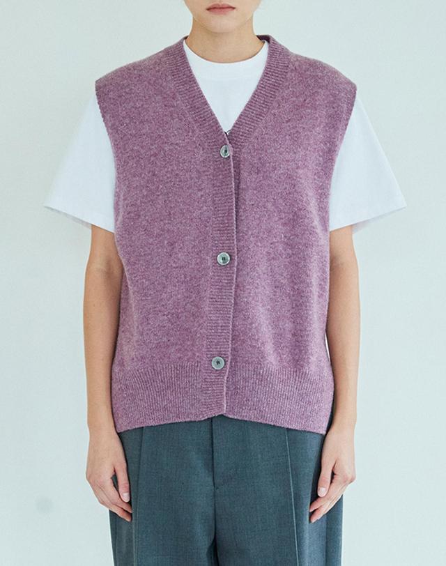 모먼 [모먼] [MOMEN] Every Moment Knit Vest - Purple_XMCBVYZA41163