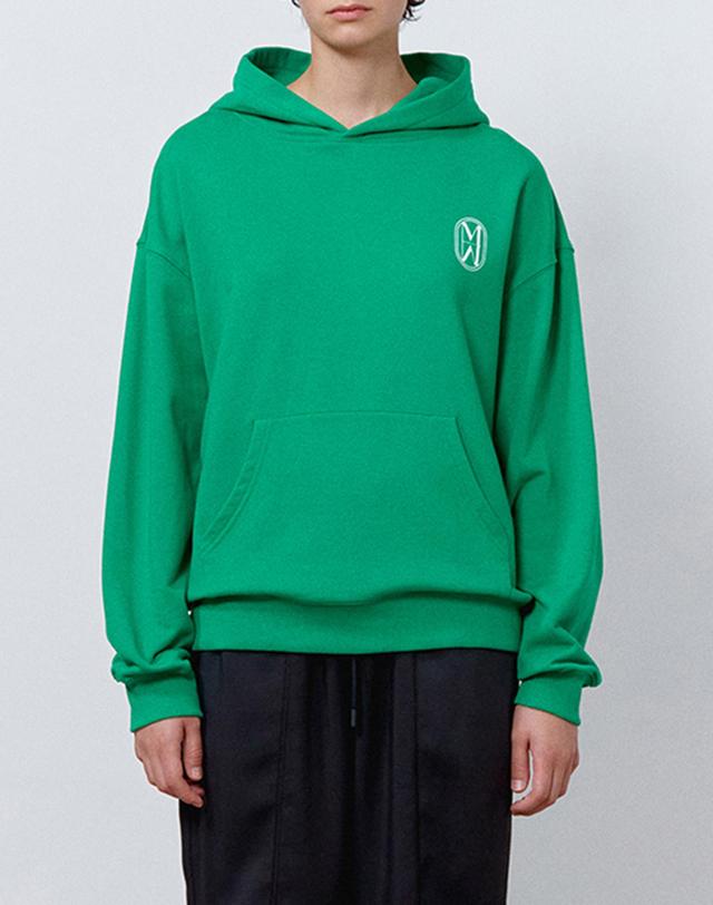[모먼] [MOMEN] Double M Logo Hoodie - Ivory_XMBALYZA21143