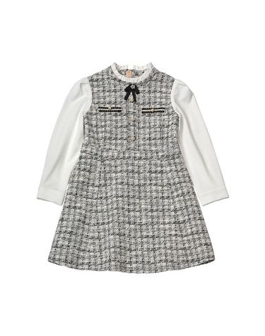 [닥스리틀] 져지 믹스 트위드 원피스 블랙 DVF25NA51M_BK