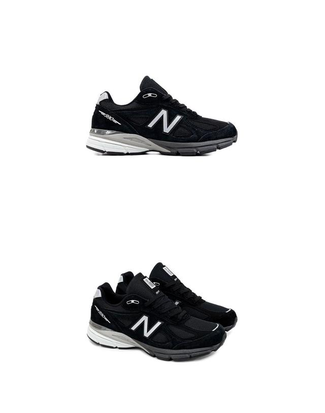 뉴발란스 [뉴발란스] U990BL4 BL4 990v4 메이드 인 USA 스니커즈 블랙실버 남성 슈즈 / TJW 착용컷