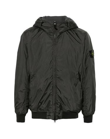 [스톤아일랜드] 24FW 811540823 V0062 와펜패치 가먼트 다이드 크링클랩스 리나일론 패딩 다크 그레이 남성 패딩 / TTA
