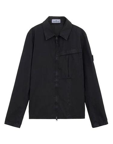 [스톤아일랜드] 24FW 8115103WN V0129 와펜 패치 오버셔츠 자켓 블랙 남성 자켓 / TJ