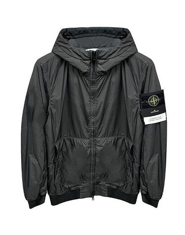 [스톤아일랜드] 25FW 와펜패치 가먼트다이드 크링클랩스 나일론 패딩 자켓 다크그레이 남성 자켓 K2S154100013 S0A23 V0062 / TLS
