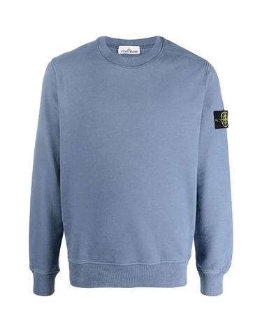 [스톤아일랜드] 22FW 771563020 V0024 와펜패치 크루넥 맨투맨 블루 네이비 남성 맨투맨 / TLS