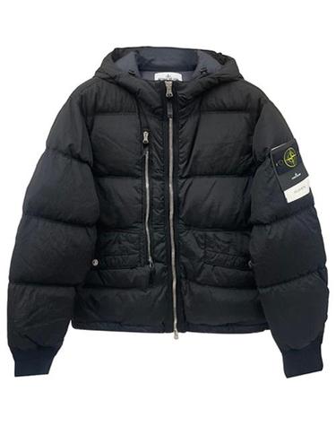 [스톤아일랜드] 25FW 와펜패치 나일론 메탈 후드 다운 자켓 블랙 남성 패딩 K2S154100088 S0019 V0029 / TLS