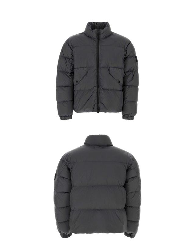 스톤아일랜드 [스톤아일랜드] 23FW 791540623 V0062 와펜패치 크링클랩스 패딩자켓 다크 그레이 남성 패딩 / TLS 착용컷