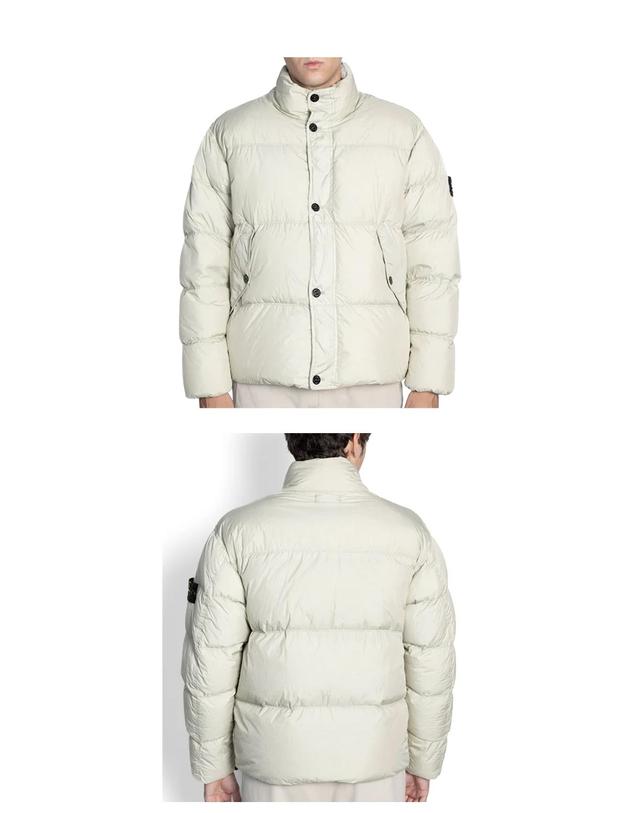 스톤아일랜드 [스톤아일랜드] 24FW 811540123 V0097 와펜패치 크링클랩스 넥 다운 패딩 스투코 남성 자켓 / TJ 착용컷