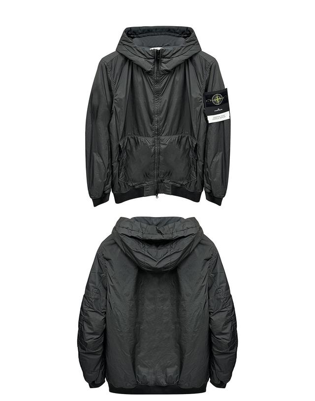 스톤아일랜드 [스톤아일랜드] 25FW 와펜패치 가먼트다이드 크링클랩스 나일론 패딩 자켓 다크그레이 남성 자켓 K2S154100013 S0A23 V0062 / TLS 착용컷