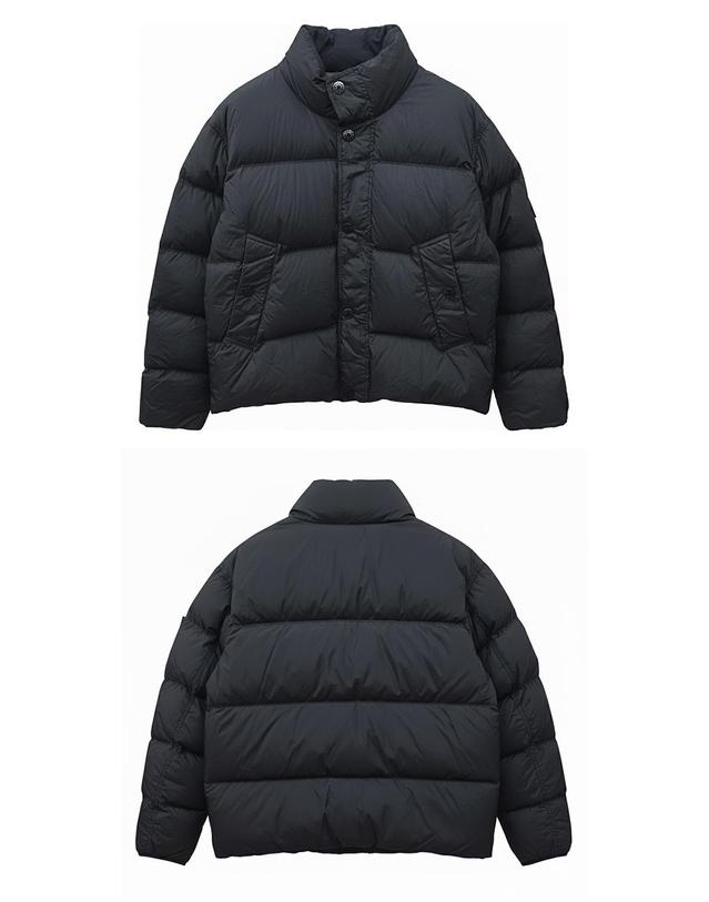 스톤아일랜드 [스톤아일랜드] 26SS 와펜패치 가먼트다이드 크링클랩스 나일론 패딩 블랙 남성 자켓 L1S154100109 S0A23 V0029 / TTA 착용컷