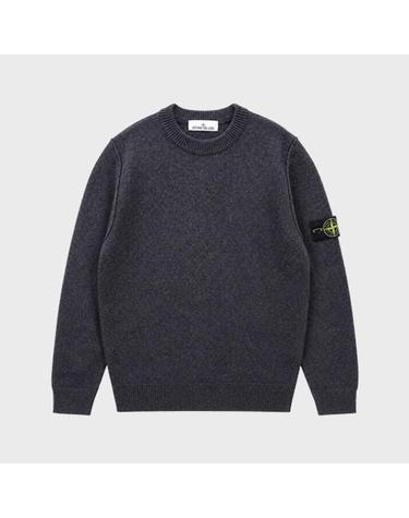 [스톤아일랜드] 26FW 와펜패치 크루넥 라운드 니트 차콜 남성 니트 L2S155100072 S00A3 V0M62 / TTA