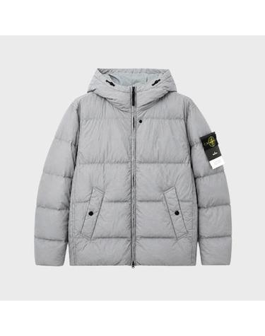 [스톤아일랜드] 26FW 와펜패치 가먼트다이드 크링클랩스 패딩 그레이 남성 패딩  L2S154100037 S0A23 V0060 / TLS