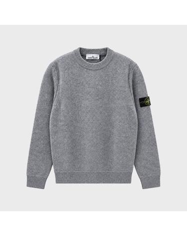 [스톤아일랜드] 26FW 와펜패치 크루넥 라운드 니트 그레이 남성 니트 L2S155100072 S00A3 V0M60 / TFS