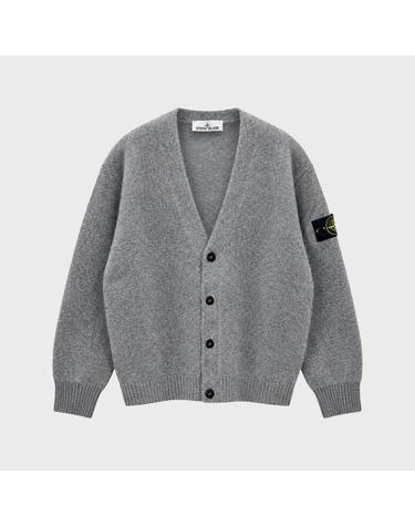 [스톤아일랜드] 26FW 와펜패치 알파카 브이넥 가디건 그레이 남성 자켓 L2S155100046 S0N22 V0M60 / TR