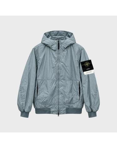 [스톤아일랜드] 26FW 와펜패치 가먼트 다이드 크링클 랩스 후드 자켓 애쉬 그레이 남성 자켓 L2S154100110 S0A23 V0049 / TR