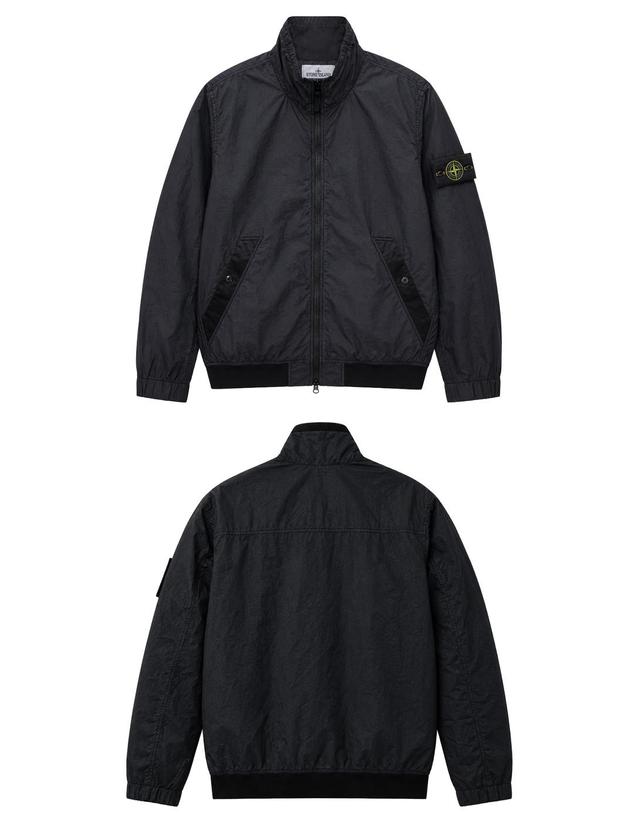 스톤아일랜드 [스톤아일랜드] 26FW 와펜패치 크링클랩스 NY 자켓 블랙 남성 자켓 L2S154100002 S0A23 V0029 / TLS 착용컷