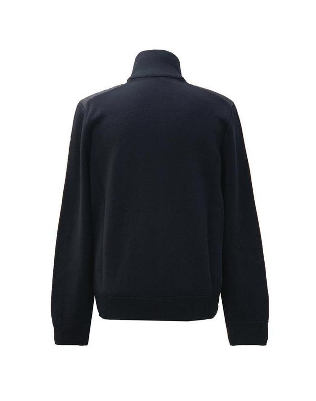 몽클레르 [명품] 25FW 몽클레어 9B50700 A9341 트리콧 로고 패치 패딩 울 가디건 자켓 네이비 착용컷