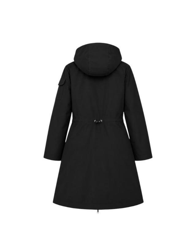 몽클레르 [명품] 몽클레어 라에르테 후드 자켓 블랙 1C00014 549P3 990 진한 그레이 착용컷