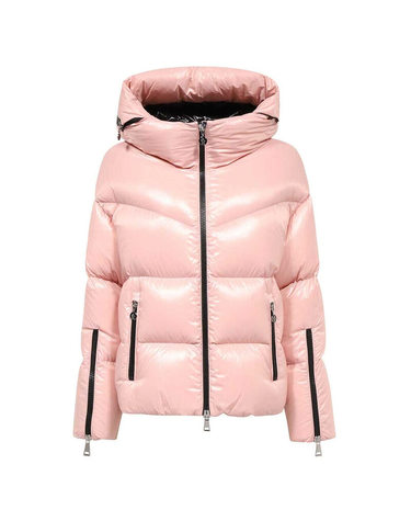 [명품]몽클레어 24FW HUPPE 로고 패치 후드 패딩 자켓 인디핑크 1A001 31 5963V 51A 13172 51 98314 7389