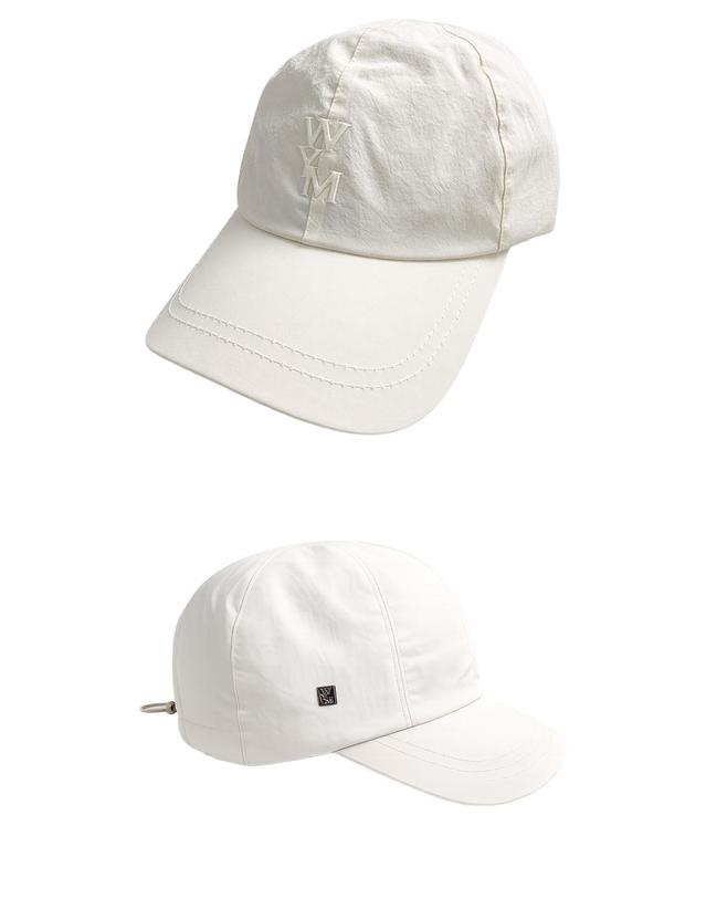우영미 [우영미] 26SS WYM 로고 캠프캡 아이보리 모자 W261CA56918I / TJ 착용컷
