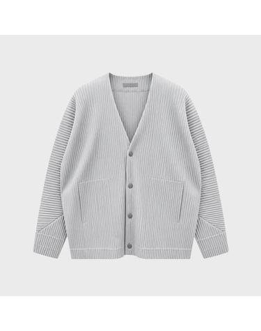 [옴므플리세 이세이미야케] 먼슬리 버튼 브이넥 가디건 레이 그레이 남성 자켓 HP63-JL091 13 / TEO