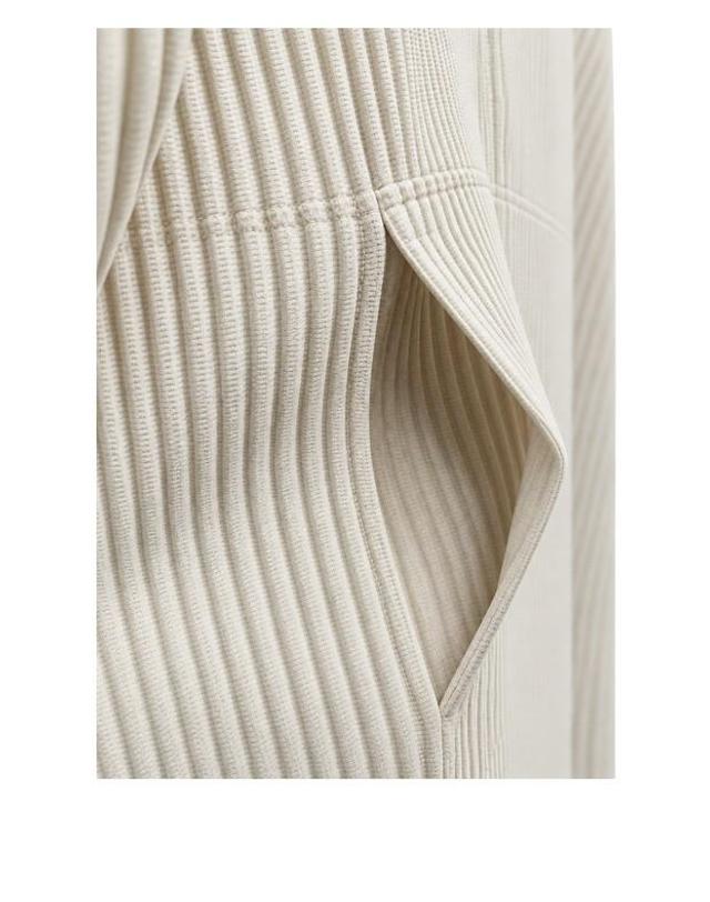 이세이미야케 [옴므플리세 이세이미야케] 옴므플리세 먼슬리 하이넥 하프 집업 베이지 남성 자켓 HP66-JK032 42 / TJ 착용컷