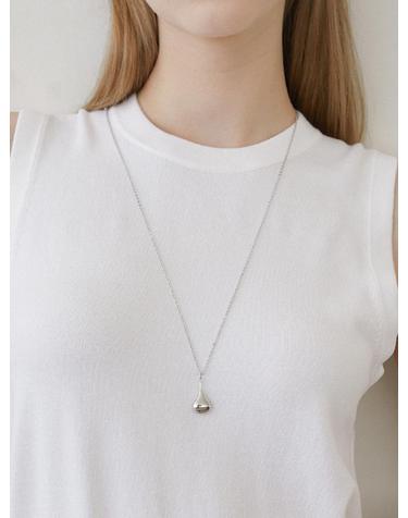 gourd bottle pendant necklace (N039_silver)