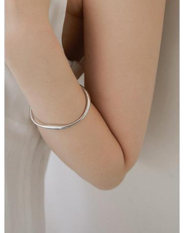 atypical bangle bracelet (W011_silver)