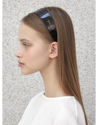 wide dark tone hairband (H037_yellow leopard)
