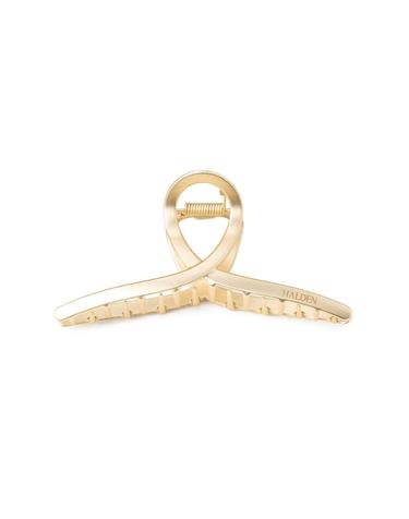 할렌 minimal ribbon metal hair claw clip (H026_matt gold)