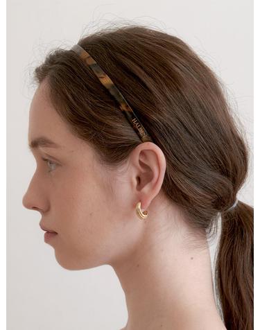 thin celluloid hairband (H028_yellow leopard)