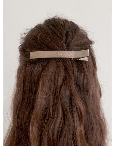 minimal long metal hair pin (H025_silver)