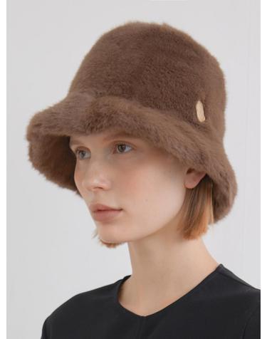soft fur bucket hat (C065_brown)