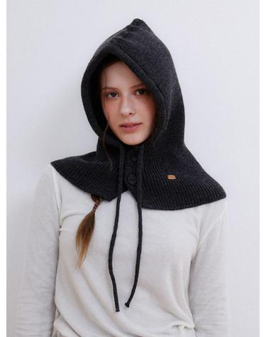 two button string balaclava (C056_charcoal)