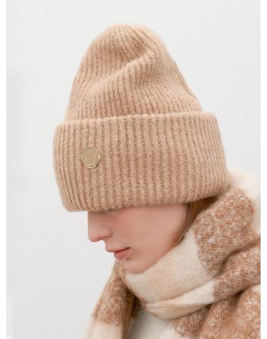 heavy wool knit beanie (C053_beige)
