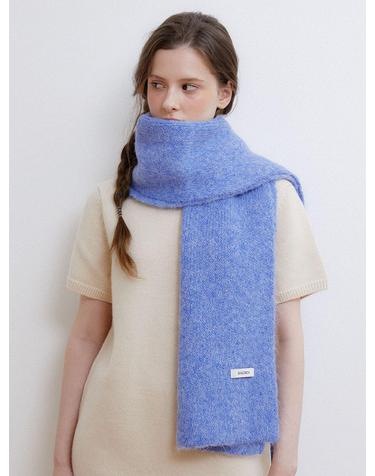 soft wool knit muffler (M038_deep blue)